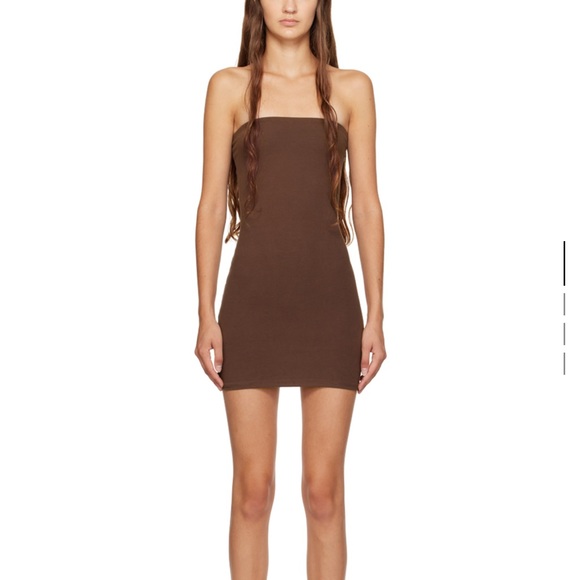GIL RODRIGUEZ brown tube dress - Picture 1 of 1